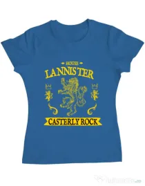 Tricou ADLER dama House Lannister Albastru azuriu