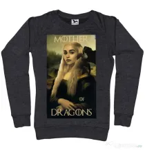 Bluza ADLER dama Mother of dragons 3 Negru melanj