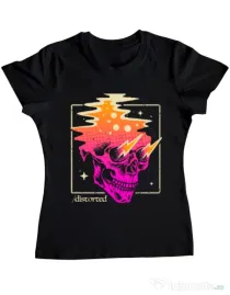 Tricou ADLER dama Distorted Negru