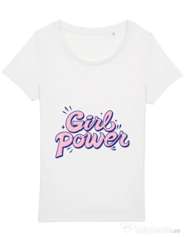 Tricou STANLEY STELLA dama Girl power Alb