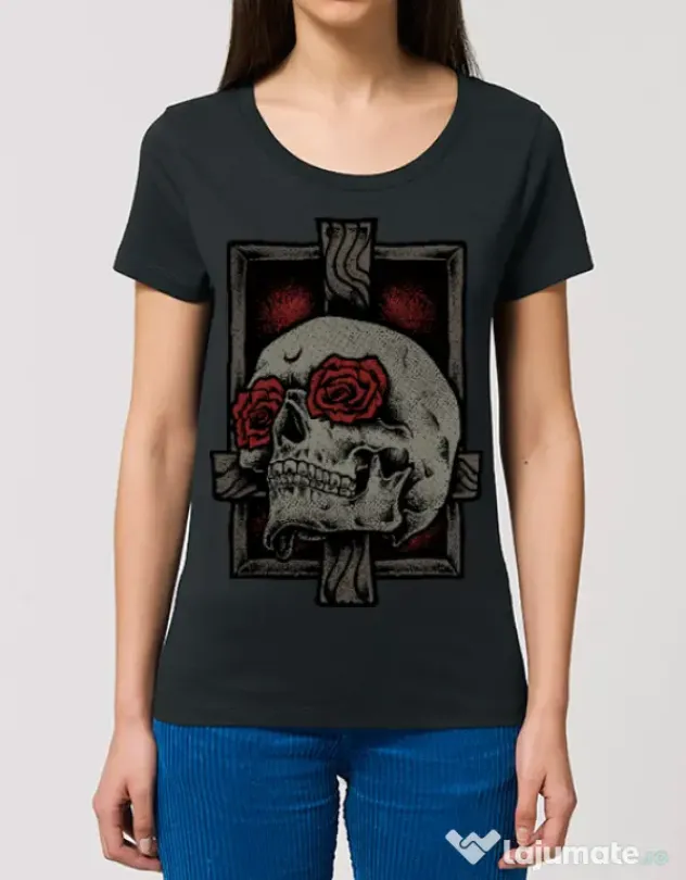 Tricou STANLEY STELLA dama Skullcross Negru