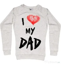 Bluza ADLER dama I love my dad Migdala melanj