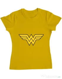Tricou ADLER dama Wonder woman Galben