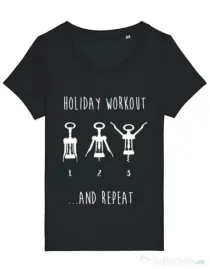 Tricou STANLEY STELLA dama Holiday workout Negru