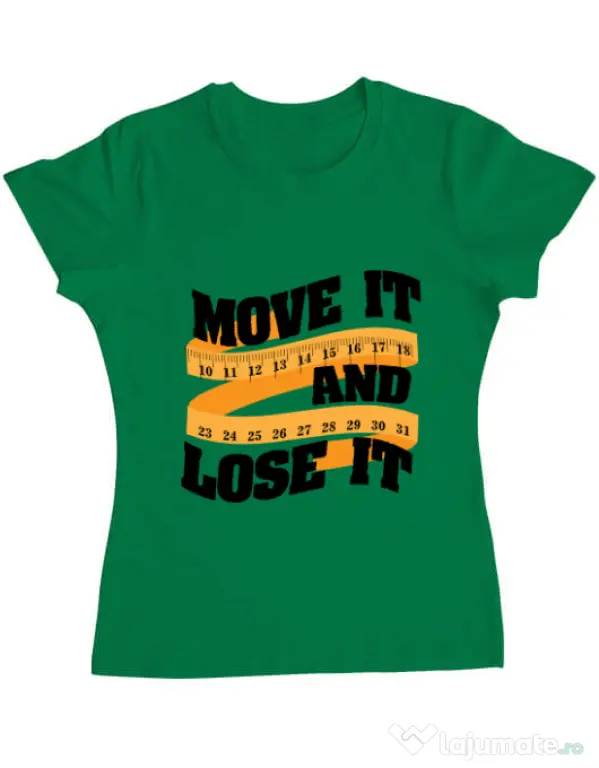 Tricou ADLER dama Move it and lose it Verde mediu