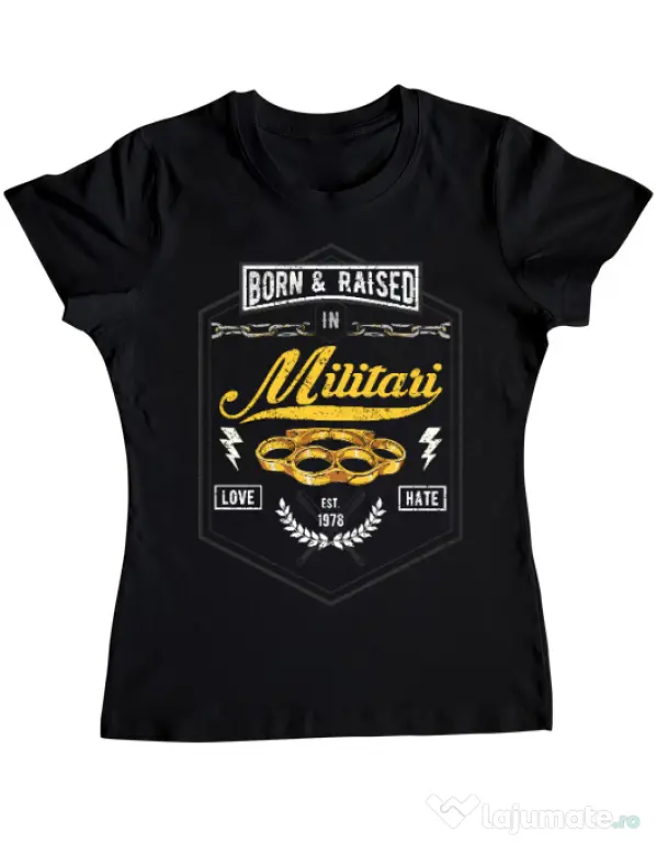 Tricou ADLER dama Militari Negru
