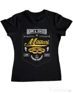 Tricou ADLER dama Militari Negru