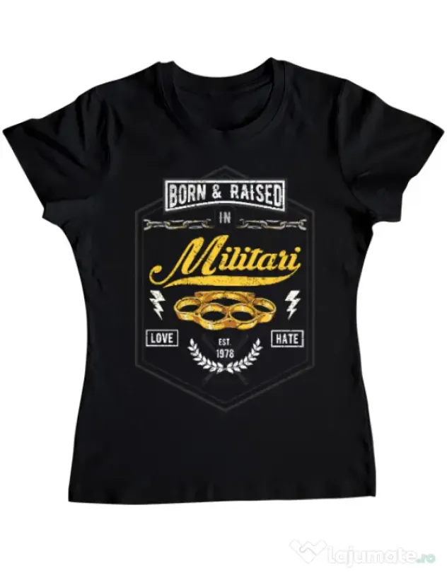 Tricou ADLER dama Militari Negru