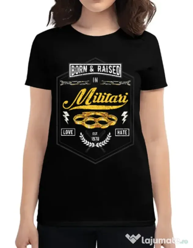 Tricou ADLER dama Militari Negru