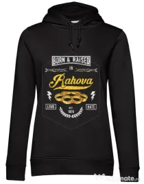 Hoodie dama cu gluga Rahova Negru