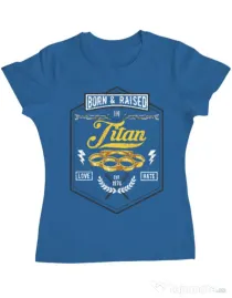 Tricou ADLER dama Titan Albastru azuriu