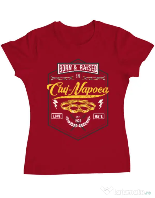 Tricou ADLER dama Cluj Napoca Rosu