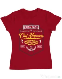 Tricou ADLER dama Cluj Napoca Rosu