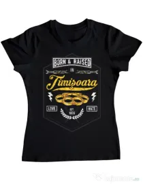 Tricou ADLER dama Timisoara Negru