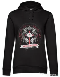 Hoodie dama cu gluga Nihil Sine Deo Negru