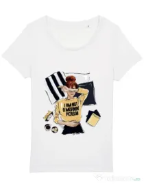 Tricou STANLEY STELLA dama I am not a morning person Alb