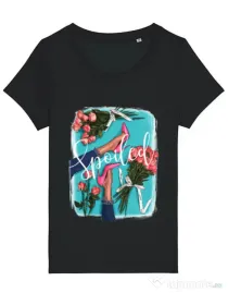 Tricou STANLEY STELLA dama High Heels and roses Negru