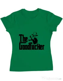 Tricou ADLER dama The goodfucker Verde mediu