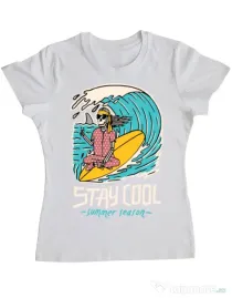 Tricou ADLER dama stay cool Alb