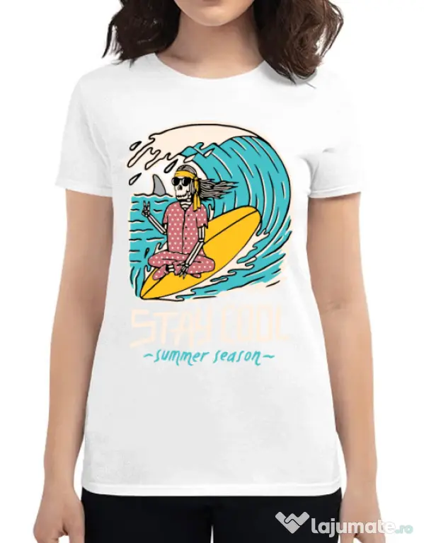 Tricou ADLER dama stay cool Alb