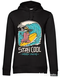 Hoodie dama cu gluga stay cool Negru