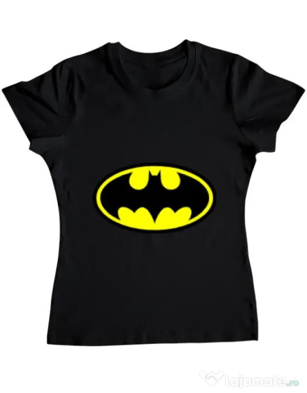 Tricou ADLER dama Batman Negru