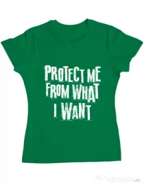 Tricou ADLER dama Protect me Verde mediu