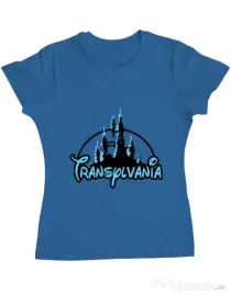 Tricou ADLER dama Transylvania Albastru azuriu