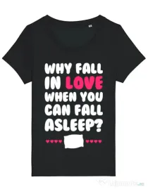 Tricou STANLEY STELLA dama Why fall in love Negru