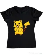 Tricou ADLER dama Pika Pika Negru