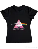 Tricou ADLER dama Pink Freud Negru