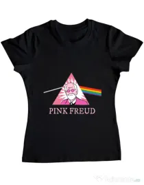 Tricou ADLER dama Pink Freud Negru