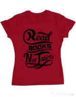 Tricou ADLER dama Read books Rosu