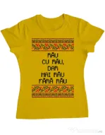 Tricou ADLER dama Rau cu rau Galben