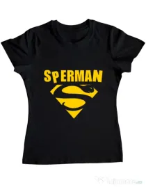 Tricou ADLER dama Sperman Negru