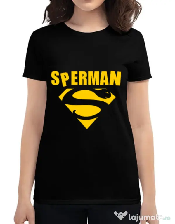 Tricou ADLER dama Sperman Negru