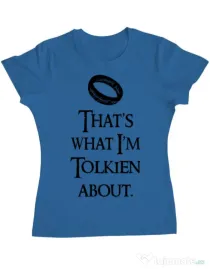 Tricou ADLER dama Tolkien Albastru azuriu