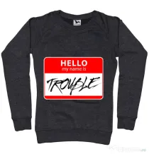 Bluza ADLER dama Trouble Negru melanj
