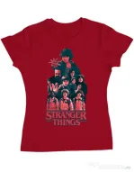 Tricou ADLER dama Stranger team Rosu