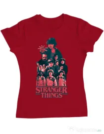 Tricou ADLER dama Stranger team Rosu