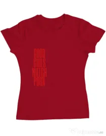 Tricou ADLER dama Bad girls Rosu