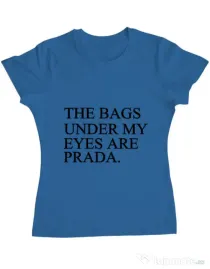 Tricou ADLER dama Prada bags Albastru azuriu