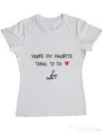 Tricou ADLER dama Favorite thing Alb