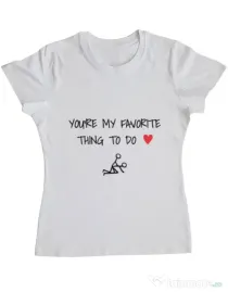 Tricou ADLER dama Favorite thing Alb