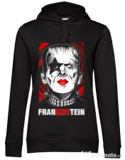 Hoodie dama cu gluga FRANKISSTEIN Negru 