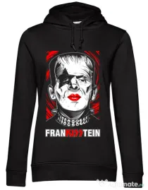 Hoodie dama cu gluga FRANKISSTEIN Negru