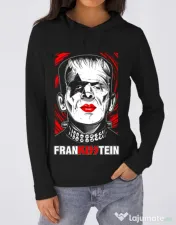 Hoodie dama cu gluga FRANKISSTEIN Negru 