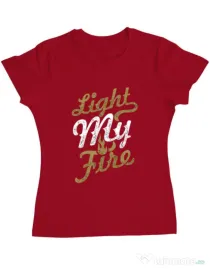 Tricou ADLER dama Light My Fire Rosu