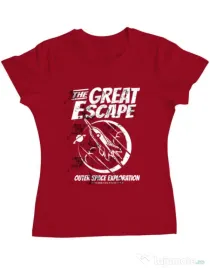 Tricou ADLER dama The Great Escape Rosu