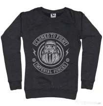 Bluza ADLER dama Cloned to Fight Negru melanj
